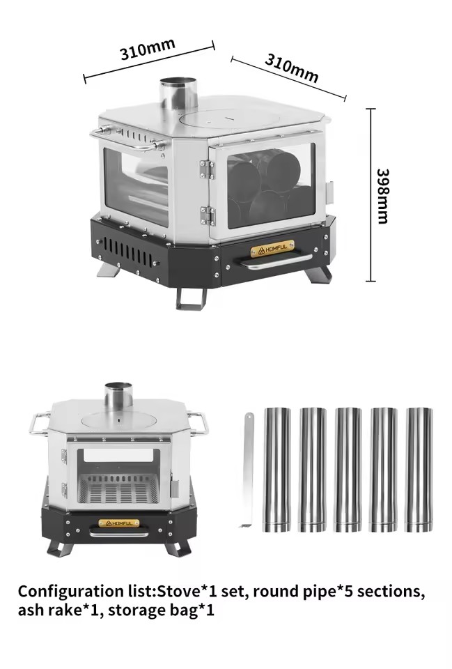 Outdoor Kitchen Power Burner - Портативная дровяная печь HOMFUL для домашнего