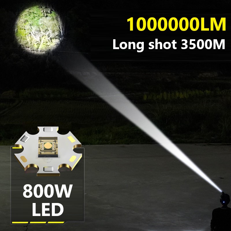 1000000LM Мощный светодиодный  – обзор и цена Outdoor Power Head
