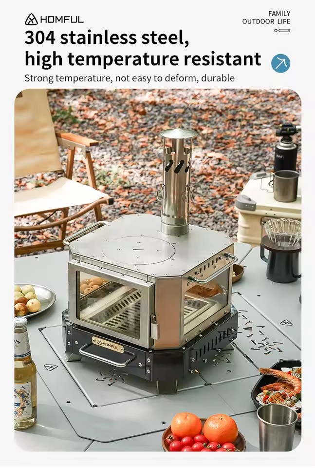 Портативная дровяная печь HOMF – обзор и цена Outdoor Kitchen Power Burner