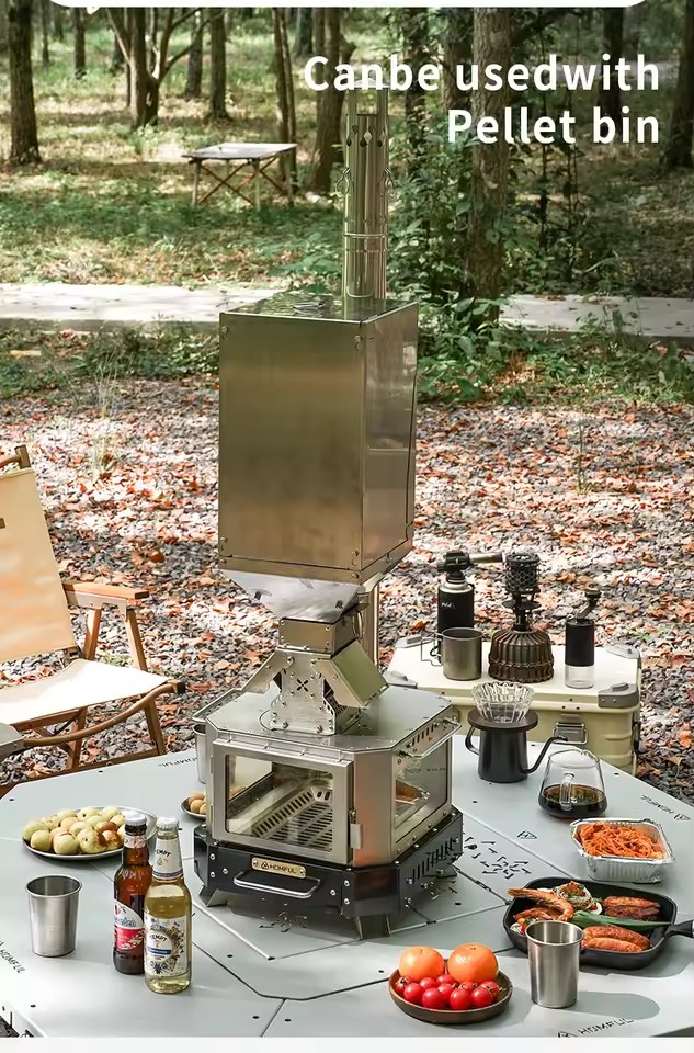 Портативная дровяная печь HOMF – обзор и цена Outdoor Kitchen Power Burner