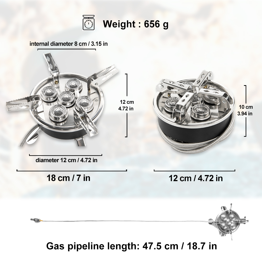 Widesea Кемпинг 5в1 Газовая пл – обзор и цена Outdoor Kitchen Power Burner