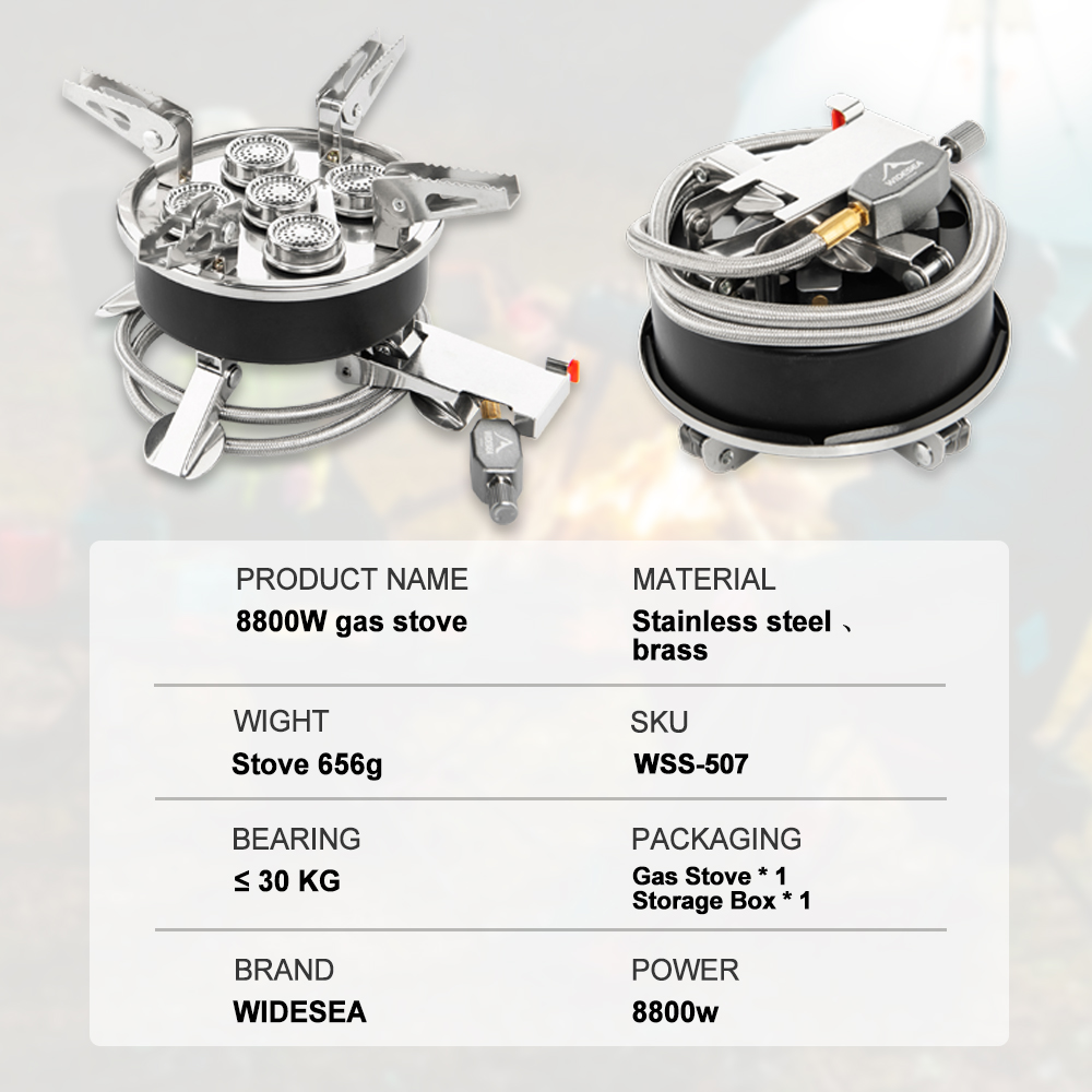 Widesea Кемпинг 5в1 Газовая пл – обзор и цена Outdoor Kitchen Power Burner