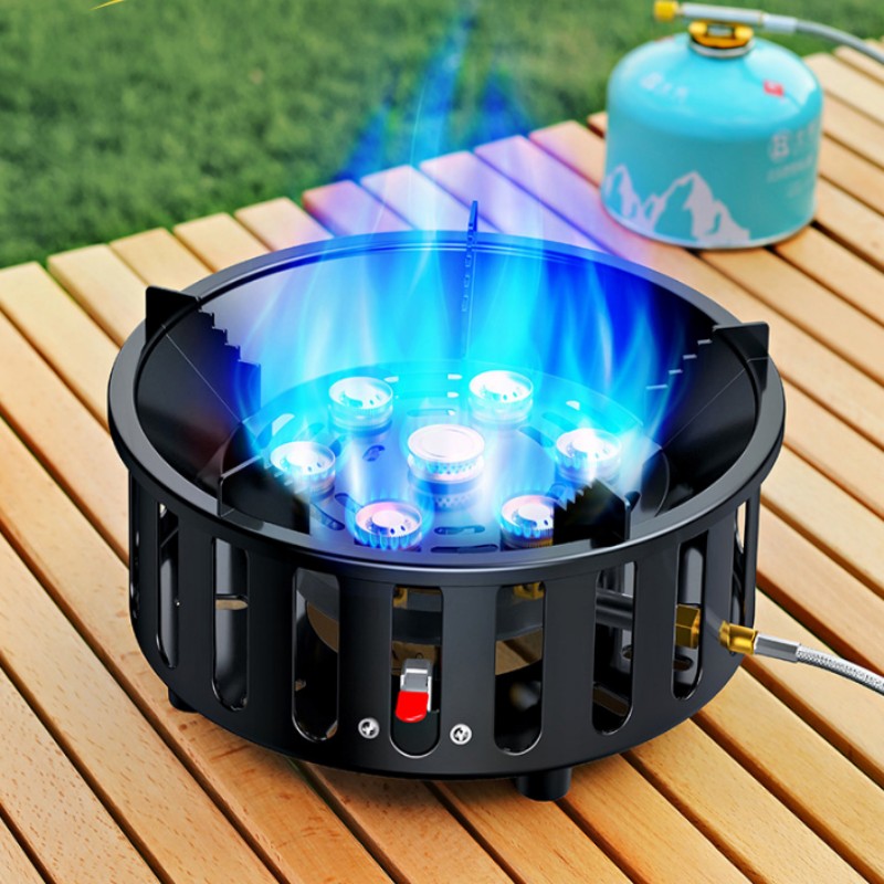 Мощная 7-конфорочная портативн – обзор и цена Outdoor Kitchen Power Burner